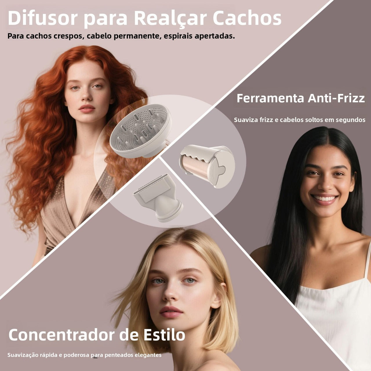 Ionique Skin Vibe | Revolução Plasma - O Único Secador Profissional com Plasma + Íon no Brasil - 2200W Bivolt Automático