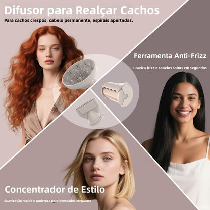 Ionique Skin Vibe | Revolução Plasma - O Único Secador Profissional com Plasma + Íon no Brasil - 2200W